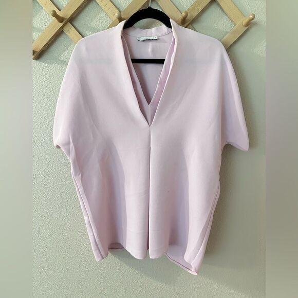 VINCE LAYERED V CREPE BLOUSE Sz XS - Picture 3 of 9